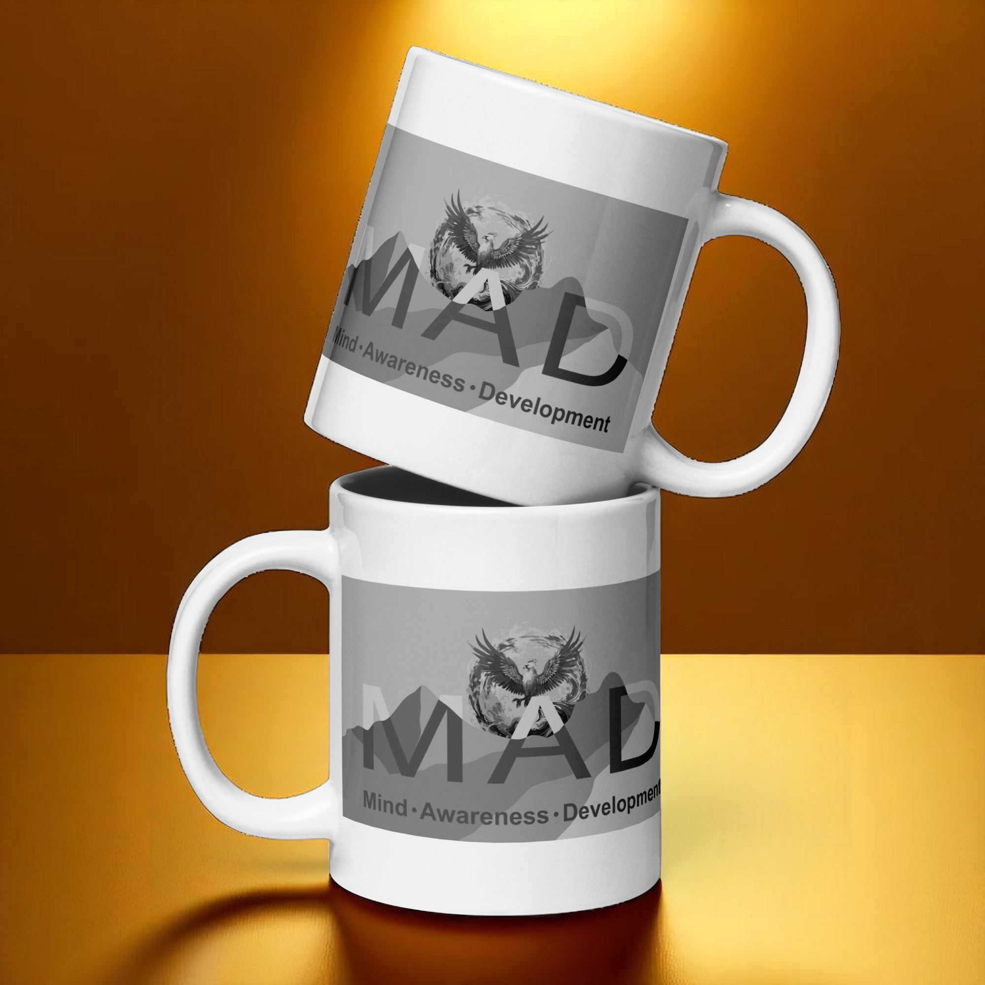 MAD White Glossy Mug