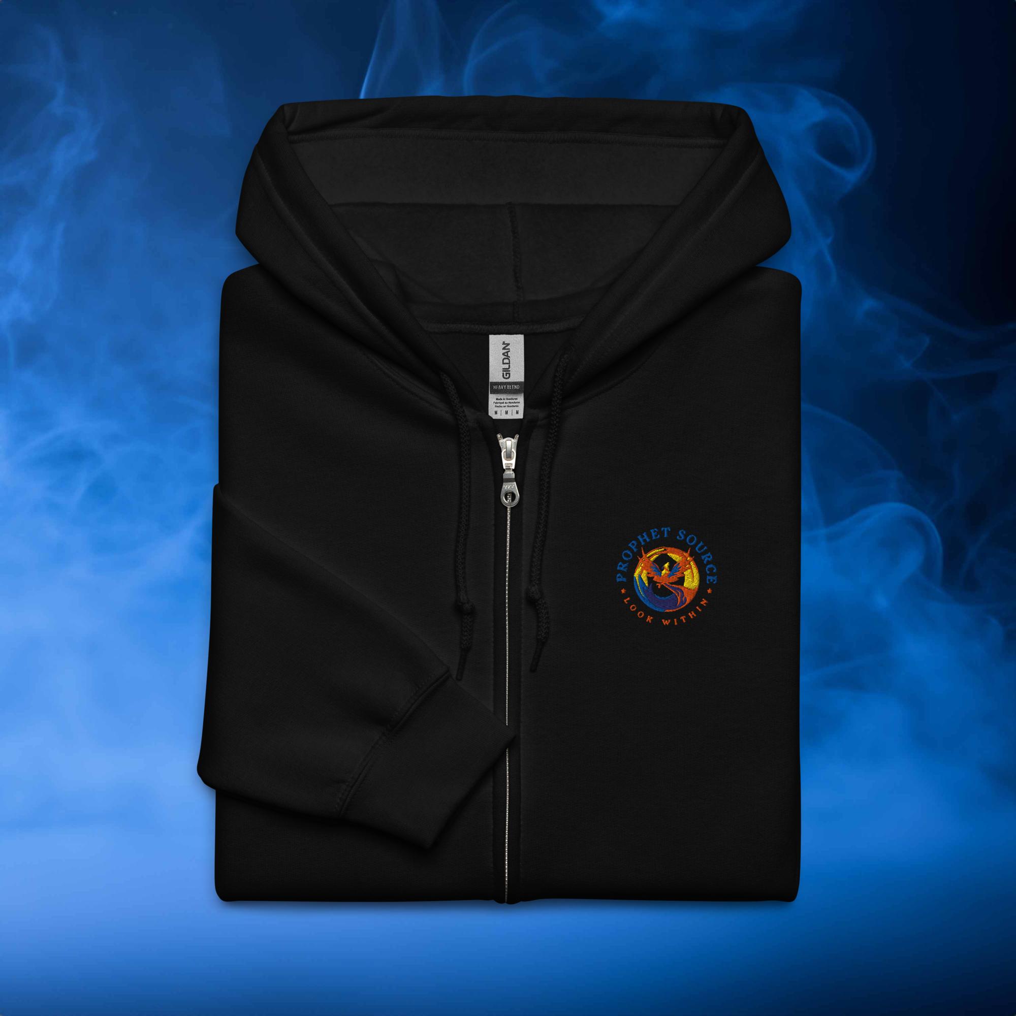 Prophet Source Embroidered Unisex Zip Hoodie